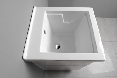 Aqualine Keramická výlevka se skříňkou 45x50 cm, včetně sifonu WH118-01