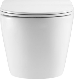 Mereo WC závěsné kapotované, Smart Flush RIMLESS, keramické, vč. sedátka VSD85T1