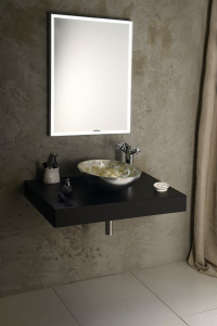 Sapho LUMINAR zrcadlo s LED osvětlením v rámu 60x80cm, chrom NL557