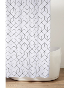 Aqualine Sprchový závěs 180x200cm, polyester, kostky ZV029