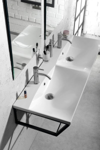 Sapho SKA konzole pod umyvadlo/desku 1200x200x460mm, černá mat SKA204