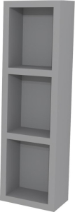 Mereo Aira, koupelnová skříňka 20 cm, horní, policová, Multidecor, Šedý Supermat CN796SSEDA
