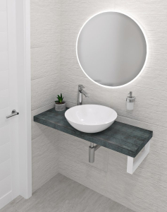 Sapho AVICE deska pod umyvadlo 100x36cm, tl.5cm, aquamarine AV1066