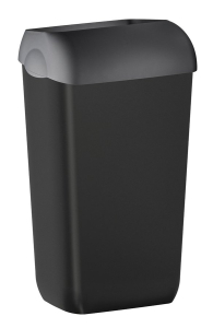 MARPLAST COLORED odpadkový koš nástěnný 23l, ABS, Soft Touch, černá mat A74201NE