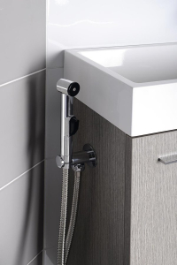 Sapho Vyústění pro baterie 1209-05 a 1209-09 k umístění na bok skříňky, chrom SG204