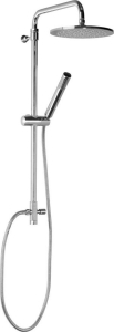 Sapho AIRTECH-AXIA sprchový sloup k napojení na baterii, hlavová, ruční sprcha, chrom 990E