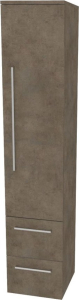 Mereo Bino, koupelnová skříňka vysoká 163 cm, pravá, Multidecor, Beton Chicago tm šedý CN698BCS2