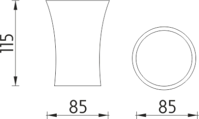 Nimco ATRI Pohárek na kartáčky AT 5058-20