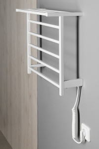 Sapho ELZOR elektrický sušák ručníků 500x470 mm, 60 W, bílá mat EB500