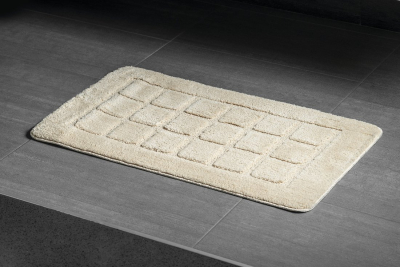 Ridder DELHI Koupelnová předložka 50x80cm s protiskluzem, 100% polyester, béžová 1712311