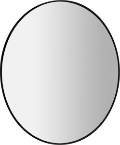 Sapho SHARON kulaté zrcadlo s LED podsvícením ø 80cm, černá mat 31255CI