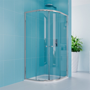 Mereo Sprchový kout, Kora Lite, čtvrtkruh, 90 cm, R550, chrom ALU, sklo Čiré CK35123H
