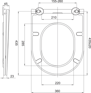 Mereo WC kombi, vario odpad, kapotované, Smart Flush RIMLESS, keramické vč. sedátka VSD91T1