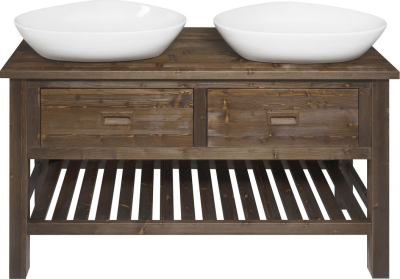 Sapho BRAND umyvadlová skříňka 130x73x50cm, mořený smrk BA131S
