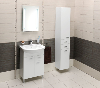 Aqualine ZOJA/KERAMIA FRESH skříňka vysoká 35x184x29cm, bílá 51220
