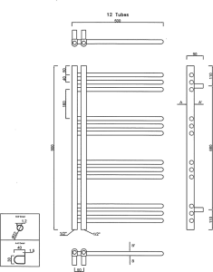 Sapho DORLION otopné těleso 500x900mm, bílá 1130-50