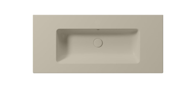 GSI PURA keramické umyvadlo Slim 102x46cm, bez otvoru, creta mat 8886008
