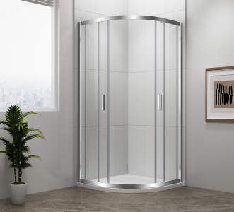 Polysan EASY čtvrtkruhová sprchová zástěna 800x800mm, L/R, čiré sklo EL2515