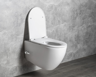 Isvea INFINITY CLEANWASH závěsná WC mísa, integrovaný ventil a bidet. sprška, Rimless, 36, 5x53cm, bílá 10NFS1001I