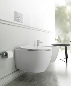 Isvea SENTIMENTI závěsná WC mísa, Rimless, 36x51cm, bílá 10AR02012