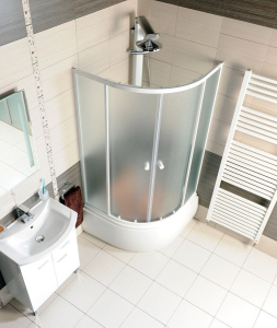 Aqualine Panel čelní k hluboké vaničce 90x90cm, výška 37, 5cm, bílá B93