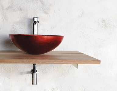 Sapho MURANO ROSSO IMPERO skleněné umyvadlo na desku, průměr 40cm, červená AL5318-63