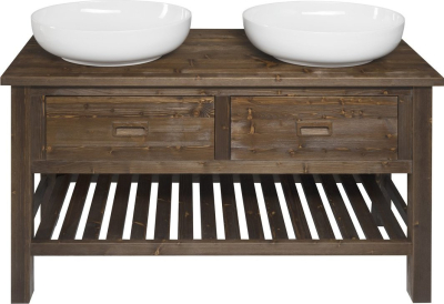Sapho BRAND umyvadlová skříňka 130x73x50cm, mořený smrk BA131S