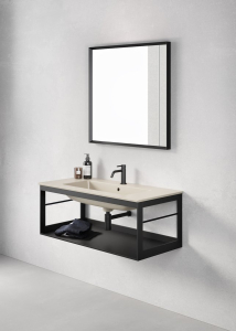 GSI PURA konstrukce pod umyvadlo 82x46cm, černá mat MSP8228