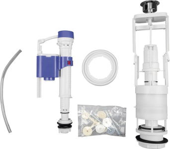 Sapho Splachovací souprava s DUAL tlačítkem, spodní napouštění 1/2", chrom SSUV12