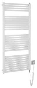 Aqualine TONDI-E elektrické otopné těleso rovné 600x1330 mm, 600 W, bílá DE480T