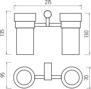 Nimco BORMO Držák na kartáčky BR 11058DW-26