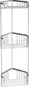 Gedy SMART třípatrová rohová police 200x590x150 mm, chrom 2484