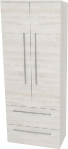 Mereo Bino, koupelnová skříňka vysoká 163 cm, dvojitá, Multidecor, White Loft Pine CN699WLP1
