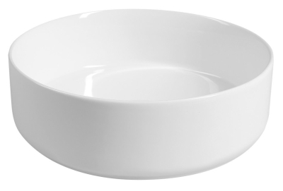 Isvea INFINITY ROUND keramické umyvadlo na desku, průměr 36cm, bílá 10NF65036