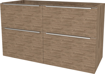 Mereo Mailo, koupelnová skříňka 121 cm, chrom madlo, Multidecor, Dark Rockford Hic CN593SDRH1