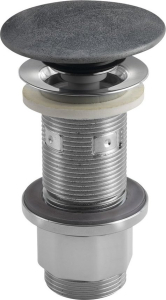 Sapho Umyvadlová výpust 5/4“, click-clack, betonová zátka, 10-80mm, stříbrná FG919