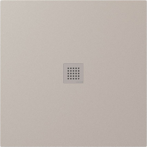 Polysan TRENECA vanička z litého mramoru s možností úpravy rozměru, 90x90cm, béžová mat 84300.81