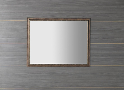 Sapho ROMINA zrcadlo v dřevěném rámu 68x88cm, bronzová patina NL397