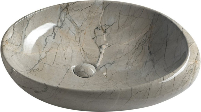 Sapho DALMA keramické umyvadlo na desku, 68x44 cm, grigio MM313
