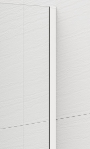 Polysan ESCA WHITE MATT jednodílná sprchová zástěna k instalaci ke stěně, kouřové sklo, 900 mm ES1290-03