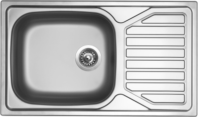 Nerezový dřez Sinks OKIO 860 XXL + ELASTA nerez/šedá N145