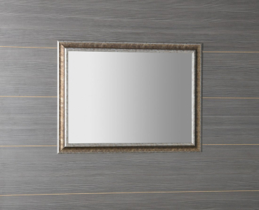 Sapho AMBIENTE zrcadlo v dřevěném rámu 72x92cm, bronzová patina NL700