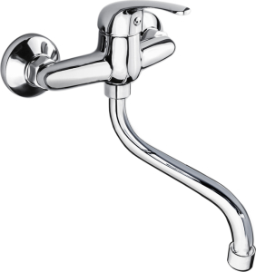 Mereo Dřezová nástěnná baterie, Lila, 150 mm, s ramínkem trubkovým ø 18 mm - 200 mm, chrom CBEE30101