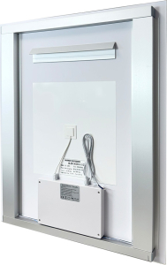 Mereo Zrcadlo 60x80 cm s LED osvětlením a odmlžováním CN154