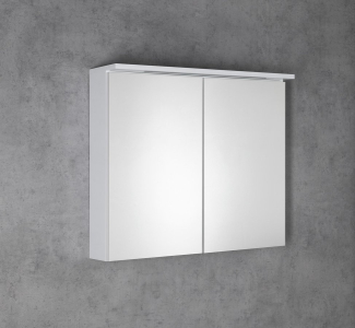 Aqualine KAWA STRIP galerka s LED osvětlením 80x70x22cm, bílá WGL80S
