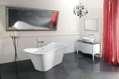 Sapho Připojení pro instalaci vanové baterie do podlahy (pár), chrom 9881