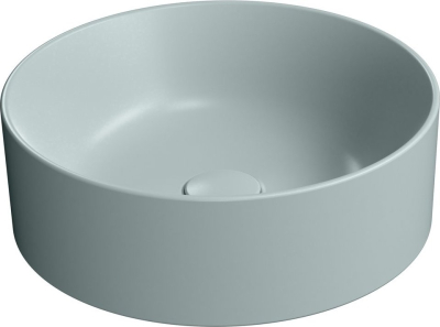 GSI KUBE X keramické umyvadlo na desku, průměr 40cm, ghiaccio mat 942615