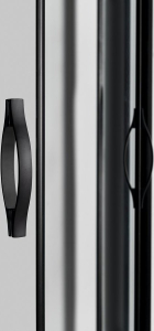 Gelco SIGMA SIMPLY BLACK čtvrtkruhová sprchová zástěna 1000x800 mm, R550, L/R, čiré sklo GS1080B