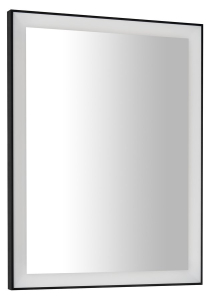 Sapho GANO zrcadlo s LED osvětlením 60x80cm, černá LG260
