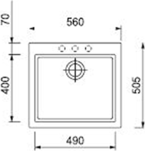 Granitový dřez Sinks CUBE 560 Sahara TLCU56050050